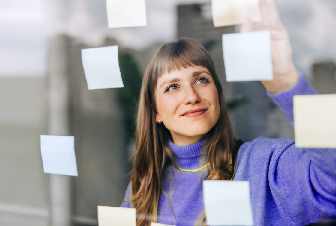 woman working