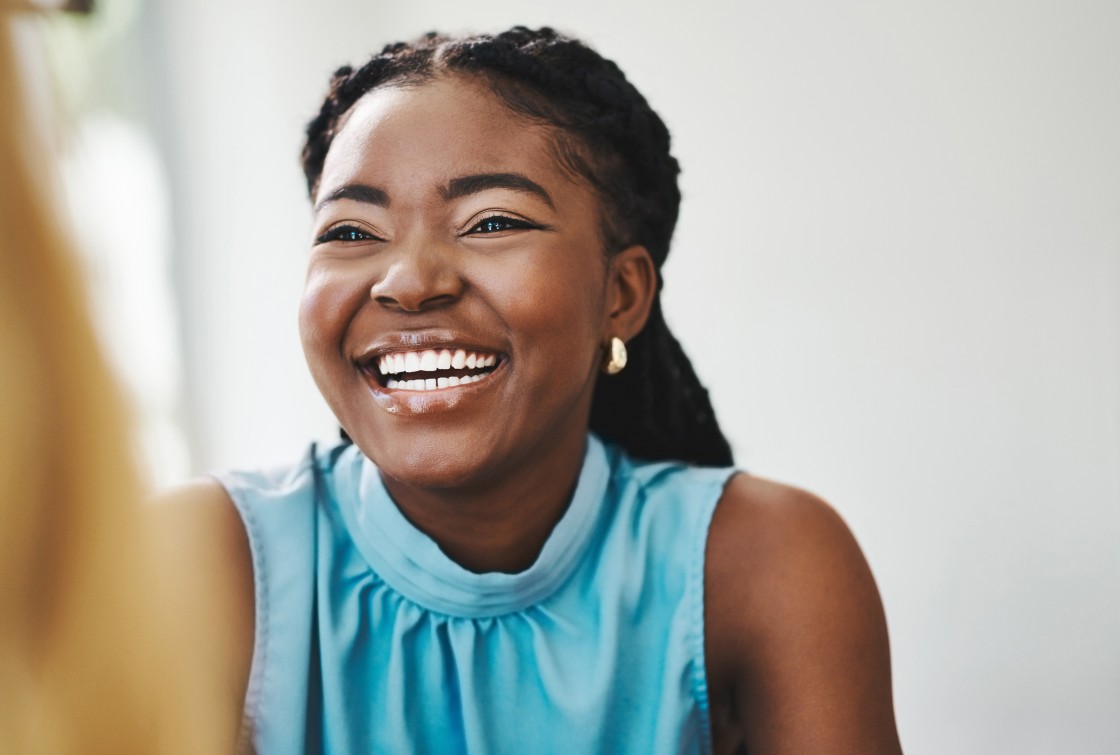 happy young woman