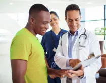 young patient having a positive interaction with a physician