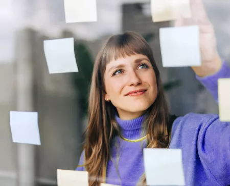 woman working