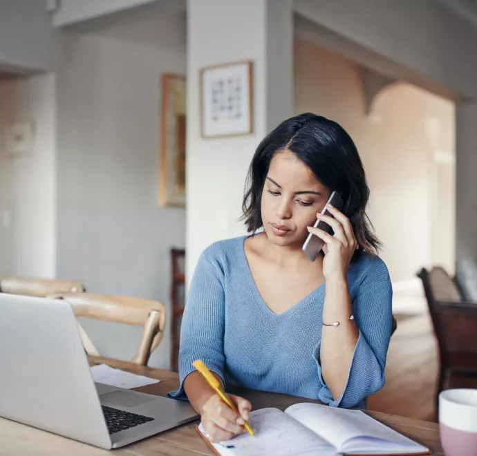 woman scheduling appointment